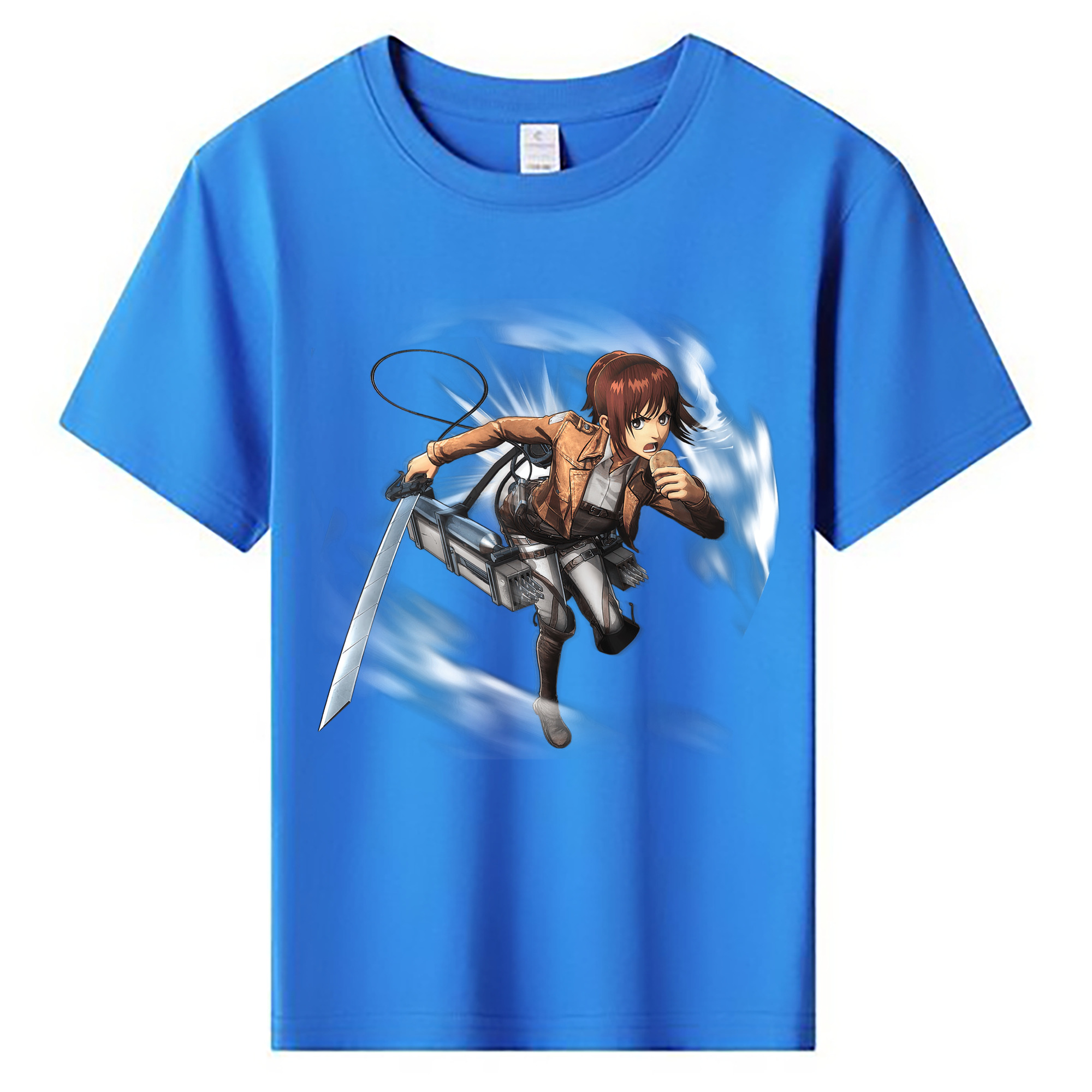（画像用） 進撃の巨人 サシャ·ブラウス Attack on Titan Sasha Blaus 綿100％キッズTシャツ（フロントプリント）